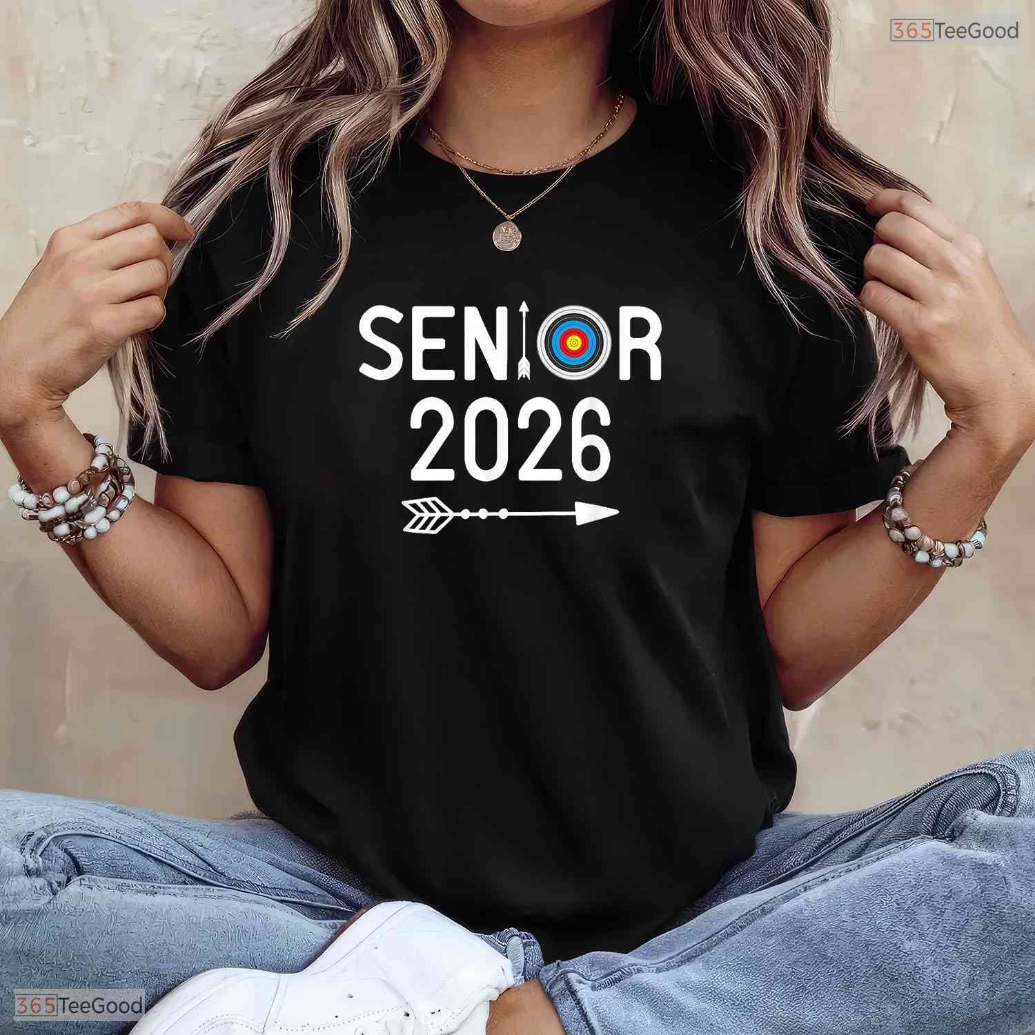 Archery Team Senior 2026 High School Sports Graduating Class Celebration Shirt