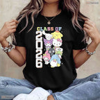 Cute Kawaii Kitty And Friends Class Of 2026 Colorful Graduation Celebration Shirt