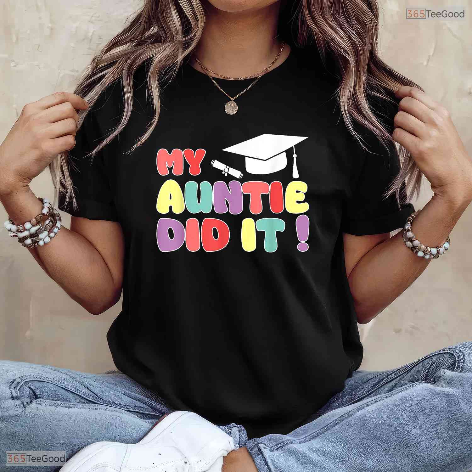 My Auntie Did It Graduation 2026 Aunt Graduated Proud Family Matching T-Shirt