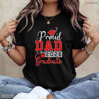 Proud Dad Of A 2026 Graduate Senior Class Ceremony Matching Family Party T-Shirt