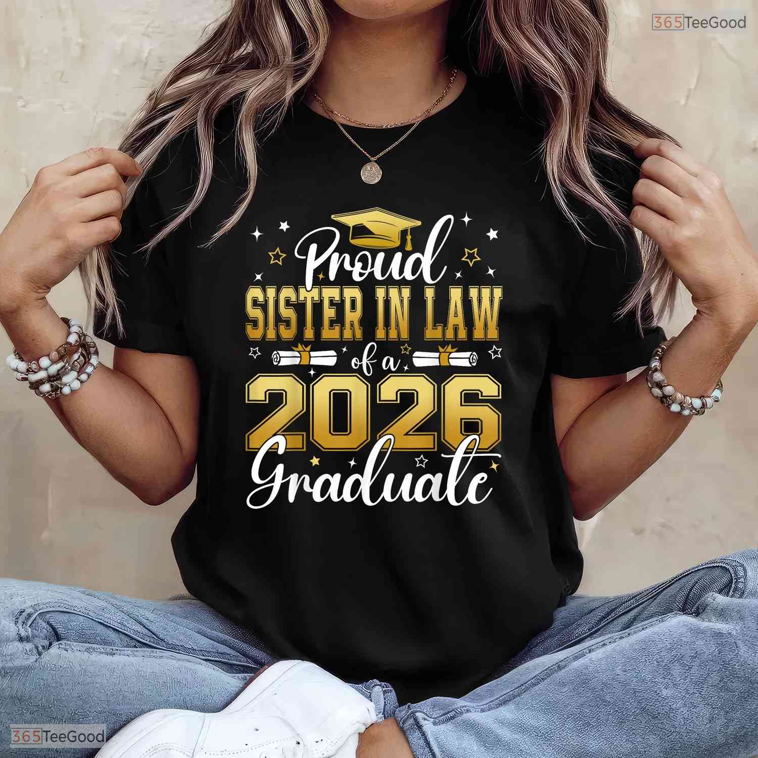 Proud Sister In Law Of A Class Of 2026 Graduate Senior Graduation Party T-Shirt