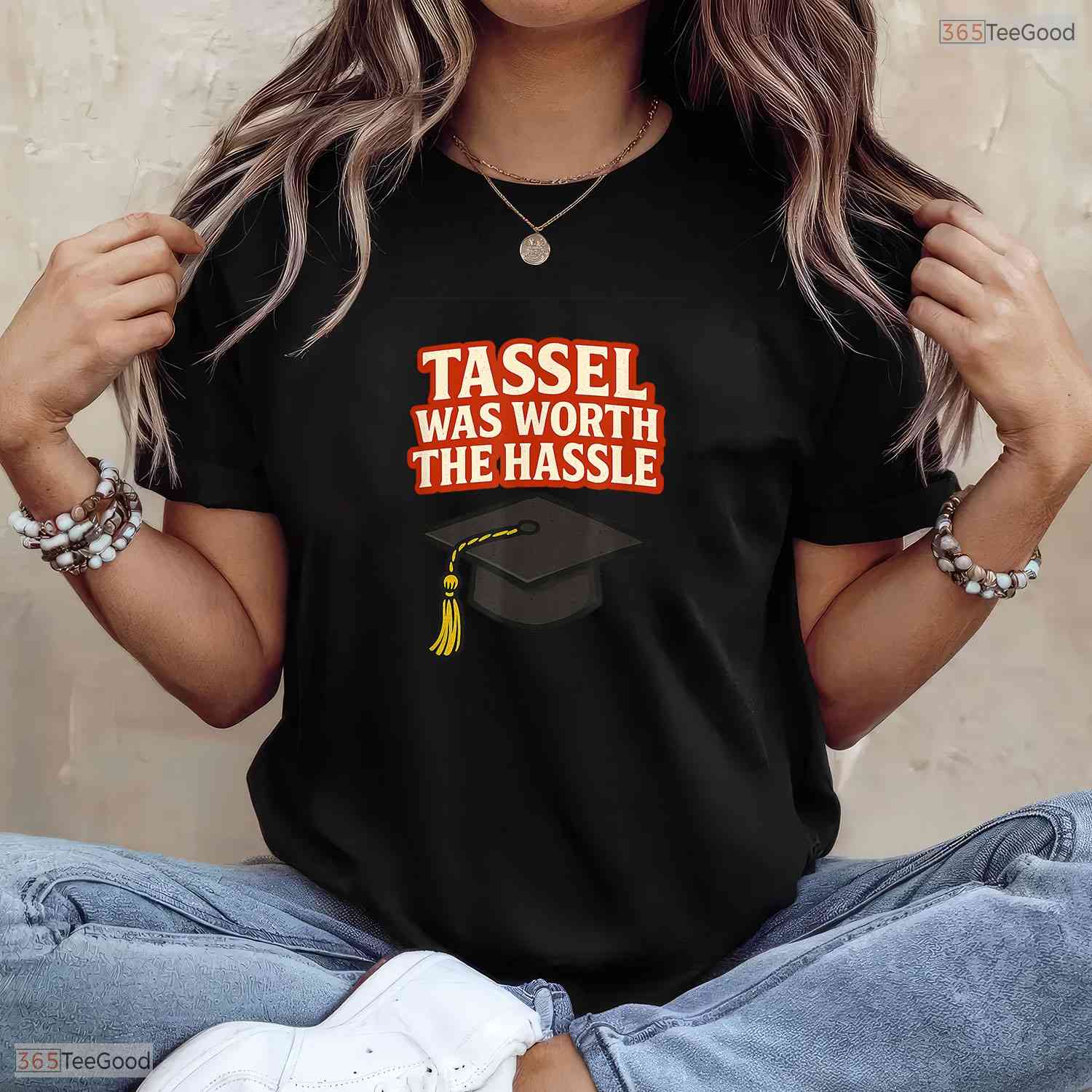 The Tassel Was Worth The Hassle 2026 College Graduate University Party T-Shirt