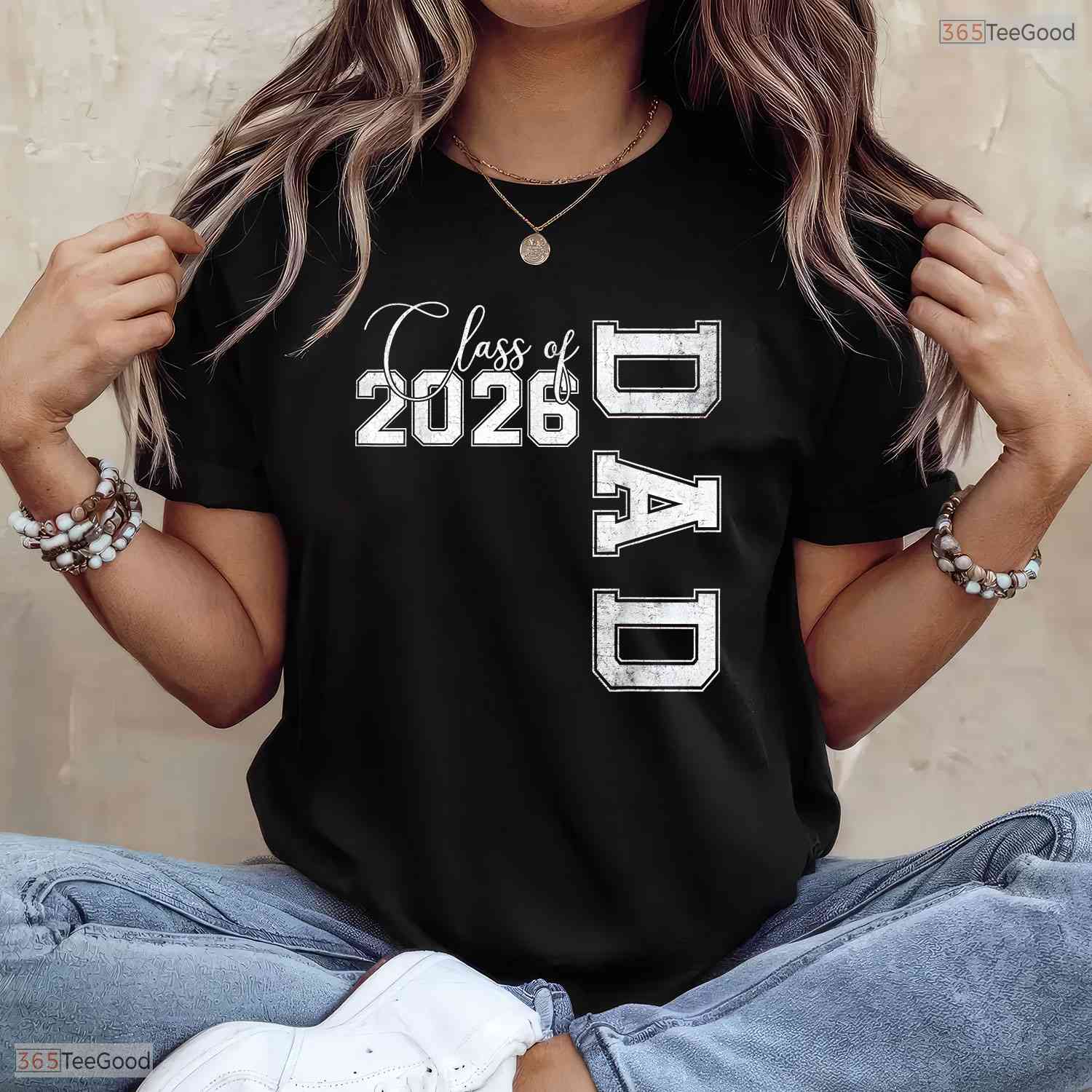Senior Dad 2026 Proud Father Of A Class Of 2026 Graduate Celebration T-Shirt