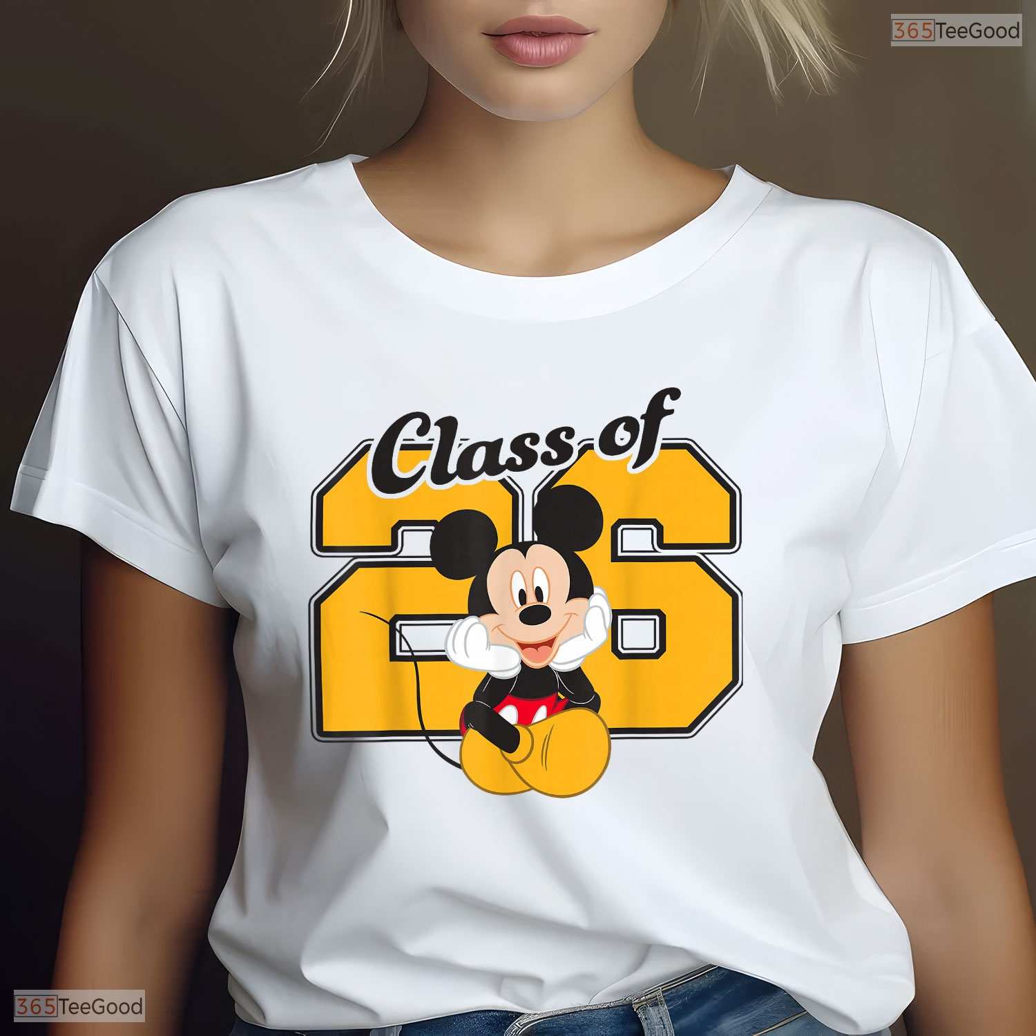 Magical Theme Cartoon Mouse Graduation Class of 26 Senior Celebration Shirt