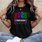 Bye 3rd Grade Last Day Of School 2026 Signing Autographs Memory Kids T-Shirt