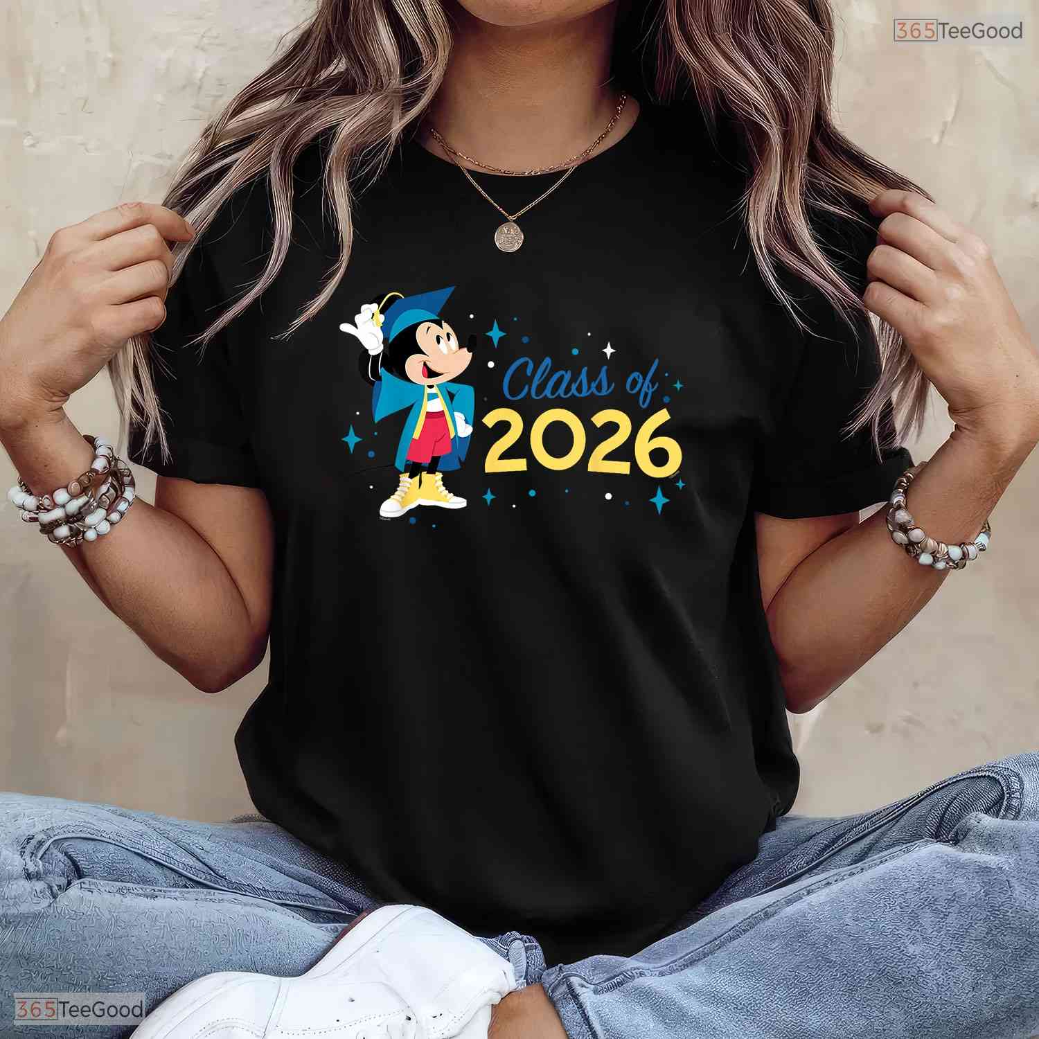 Cute Classic Mouse Ears Graduation Class Of 2026 New Grad Celebration T-Shirt