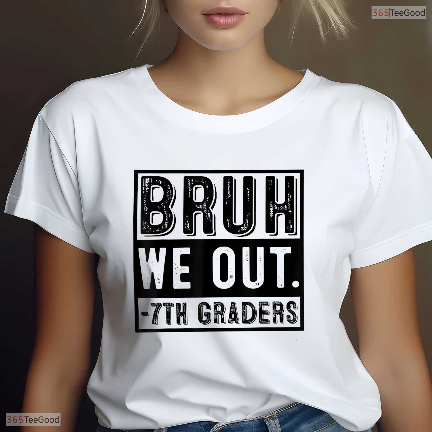 Happy Last Day Of School 7th Grade Bruh We Out Funny Middle School Youth Shirt