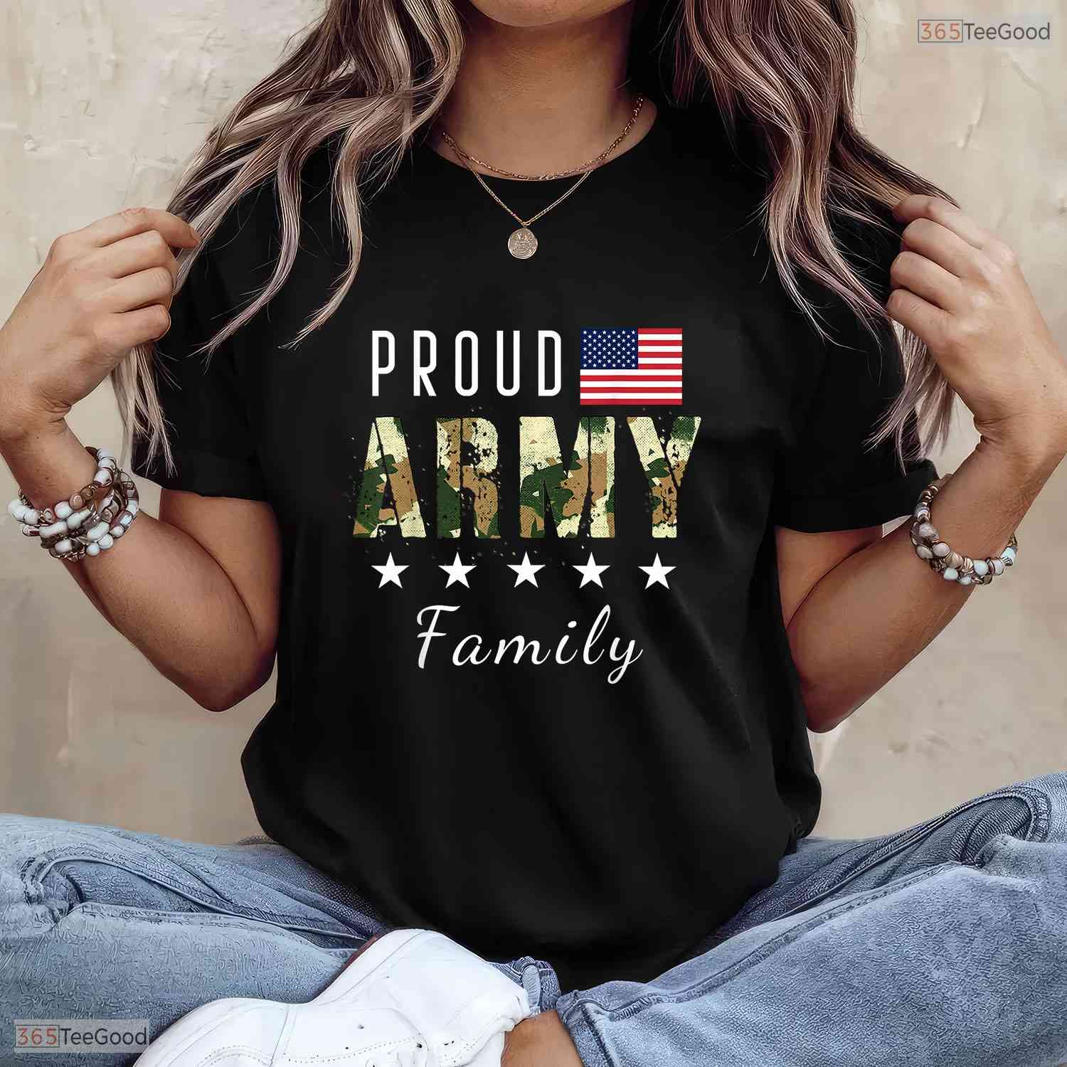 Proud Military Family Army Graduation Ceremony Mom Dad Brother Sister Shirt