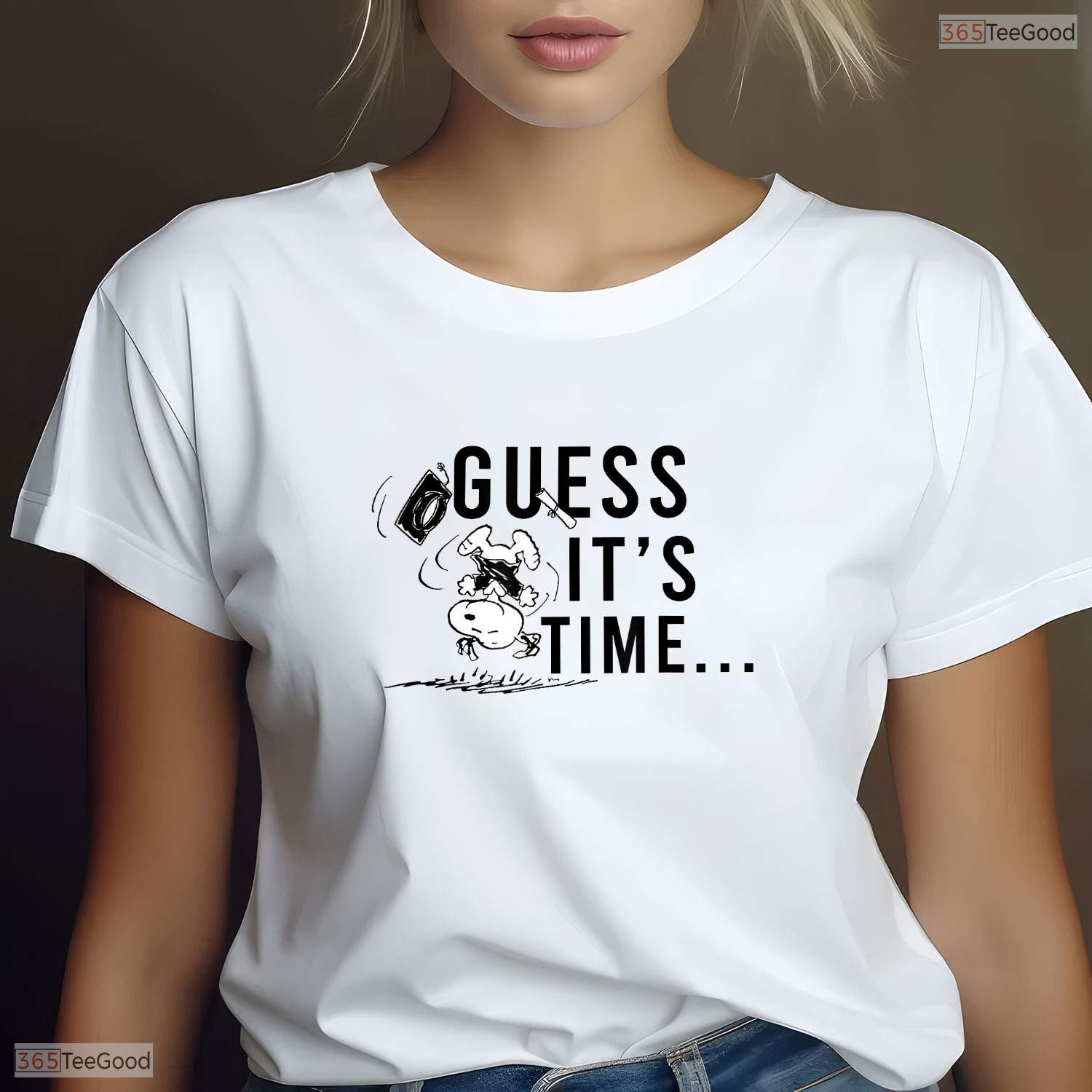Retro Comic Dog Graduation Time To Get A Job Funny Cartoon Animal T-Shirt
