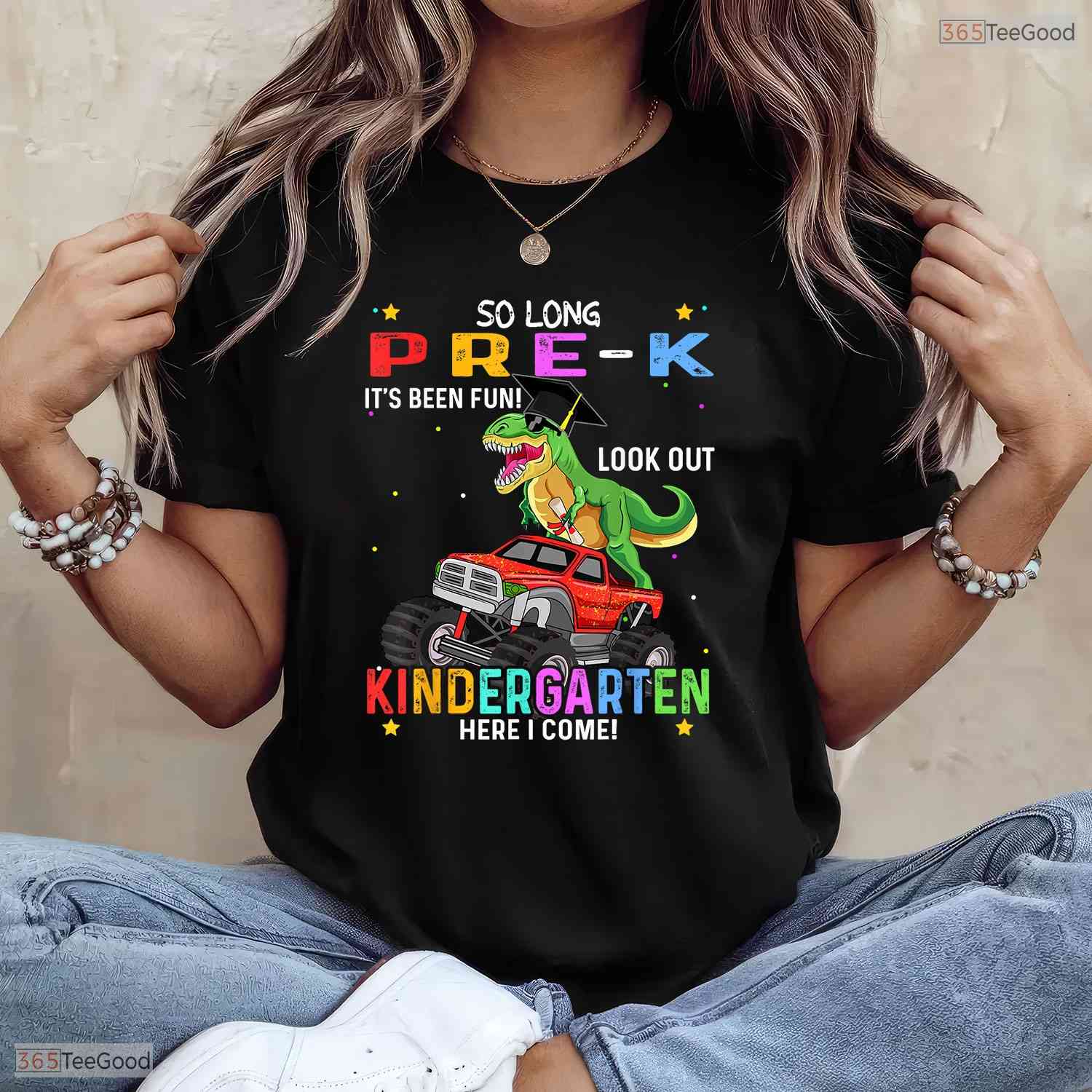 Pre K Kindergarten Graduate Cute Dinosaur Class Of 2026 Boys Youth T-Shirt