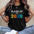 Class Of 2039 Grow With Me First Day Of School Kindergarten Graduate Shirt