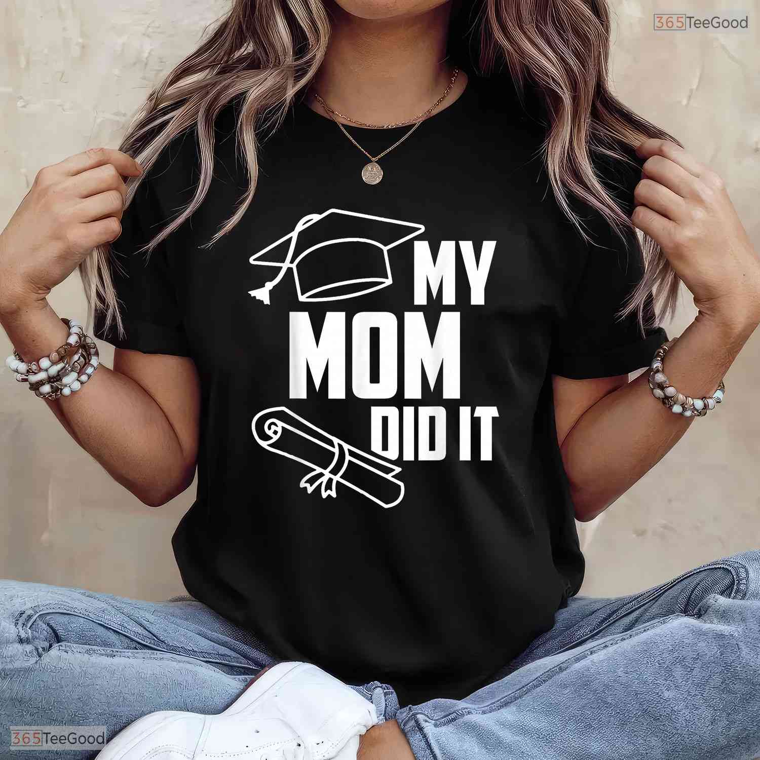My Mom Did It Graduation 2026 Proud Family Matching College Ceremony Kids Shirt