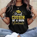 Super Proud Cousin Of A 2026 Graduate High School Senior Family Graduation T-Shirt