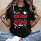 Matching Proud Cousin Of A Class Of 2026 Graduate Senior Celebration Party T-Shirt
