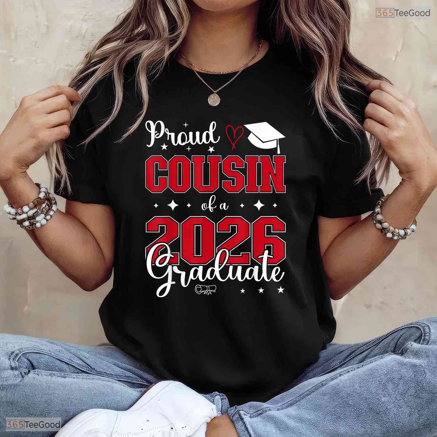 Matching Proud Cousin Of A Class Of 2026 Graduate Senior Celebration Party T-Shirt