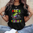 Cute Dinosaur Pre K Preschool Graduation Boys Last Day Of School Moving Up T-Shirt