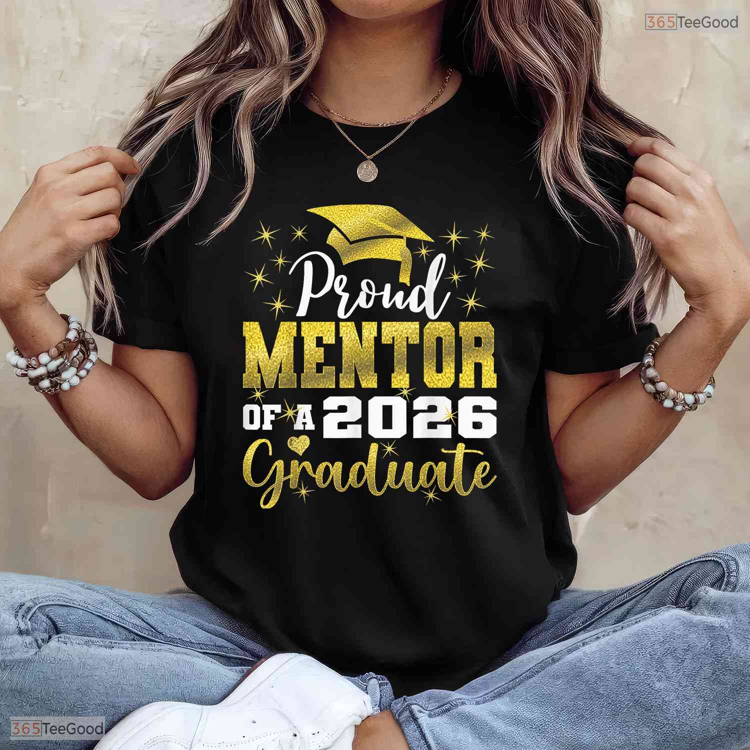 Super Proud Mentor Of A 2026 Graduate High School Senior Ceremony Graduation Shirt