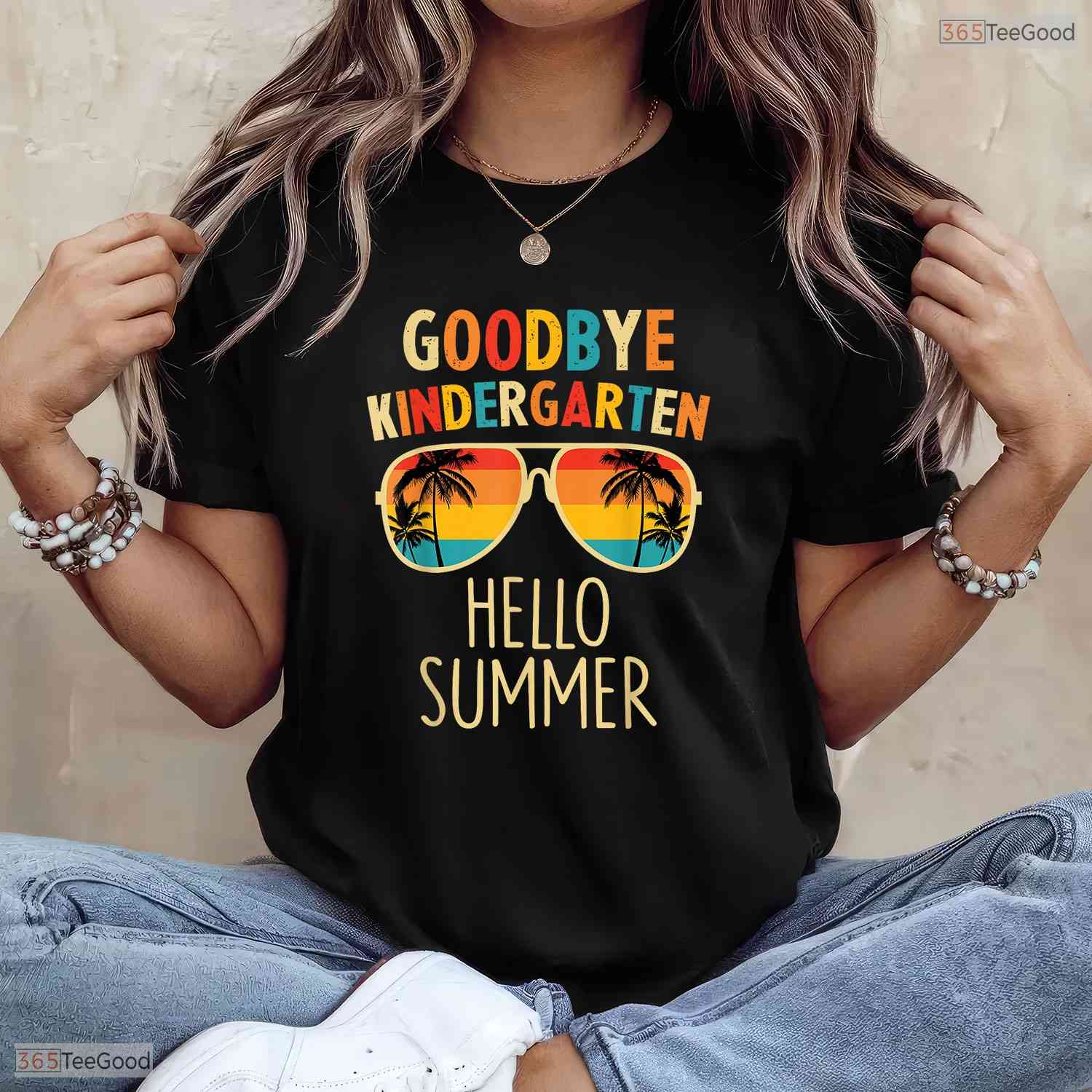 Awesome Goodbye Kindergarten Hello Summer Last Day Of School Graduation Boy T-Shirt