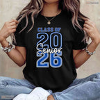 Class Of 2026 Senior Retro First Day Vintage High School Graduation Party Shirt