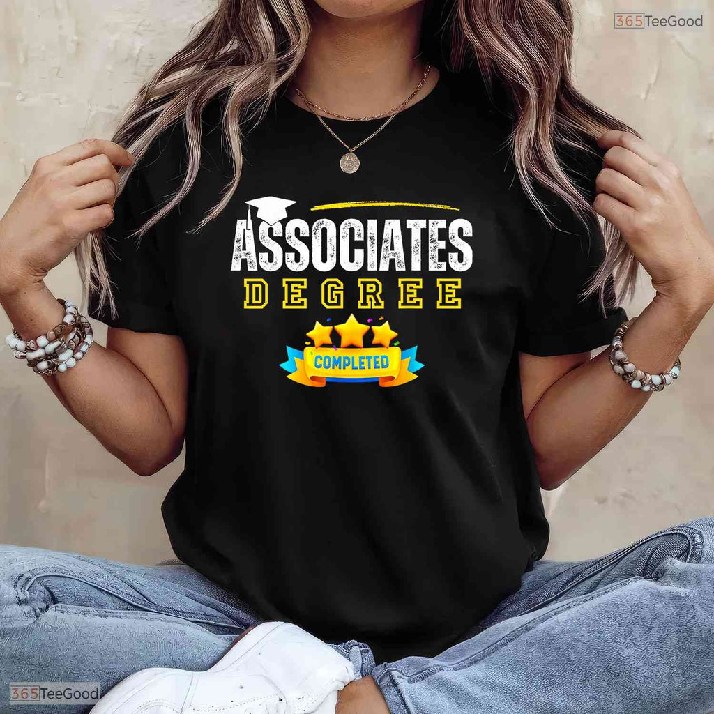 Proud Associates Degree Graduate College Alumni Celebration Party T-Shirt