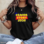 Groovy Senior 2026 Class Of 2026 Graduate High School Vintage Celebration Shirt