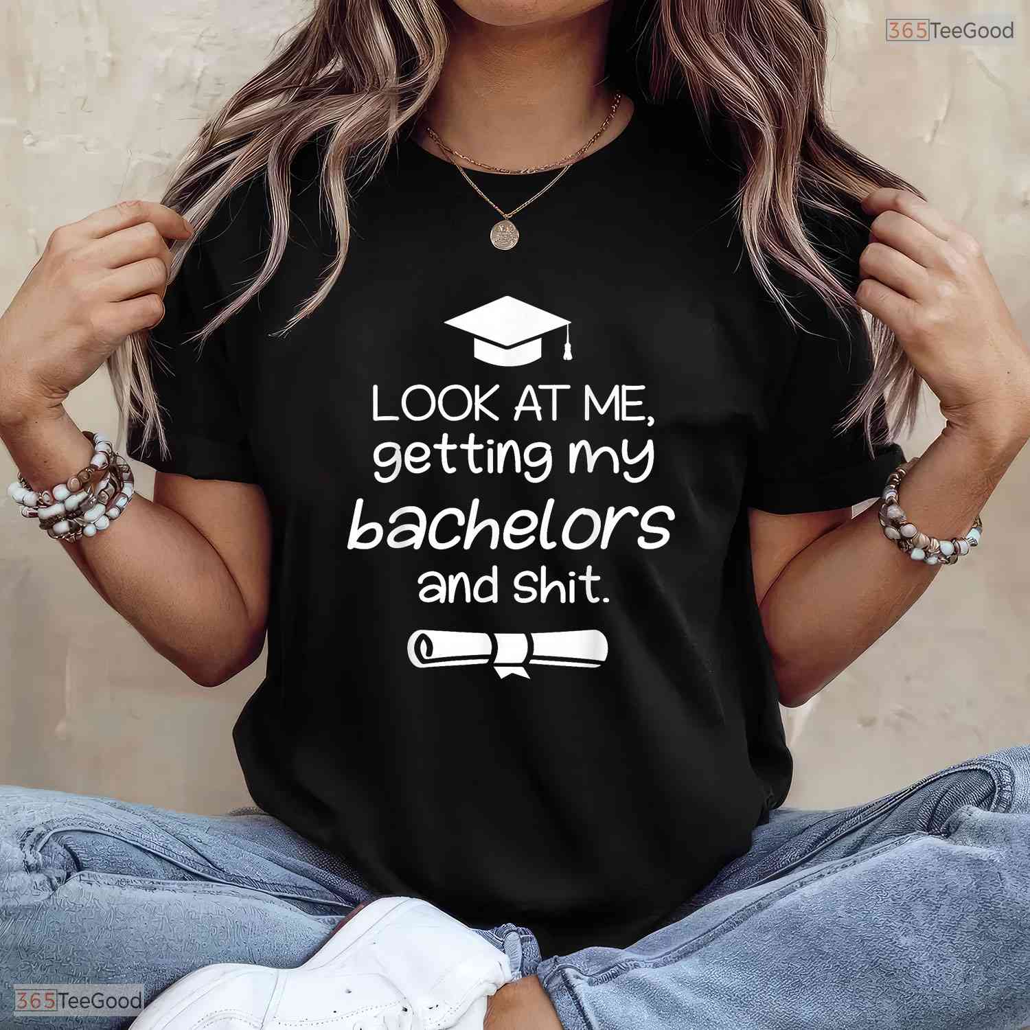 Funny College Graduation Bachelor Degree Graduate Gift Apparel For Him Shirt