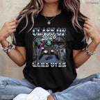 Retro Class Of 2026 Game Over Graduate 90s Style Senior Graduation Party T-Shirt