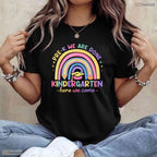 Last Day Pre-K Done Kindergarten Here We Come Cute Moving Up Graduation Kids T-Shirt