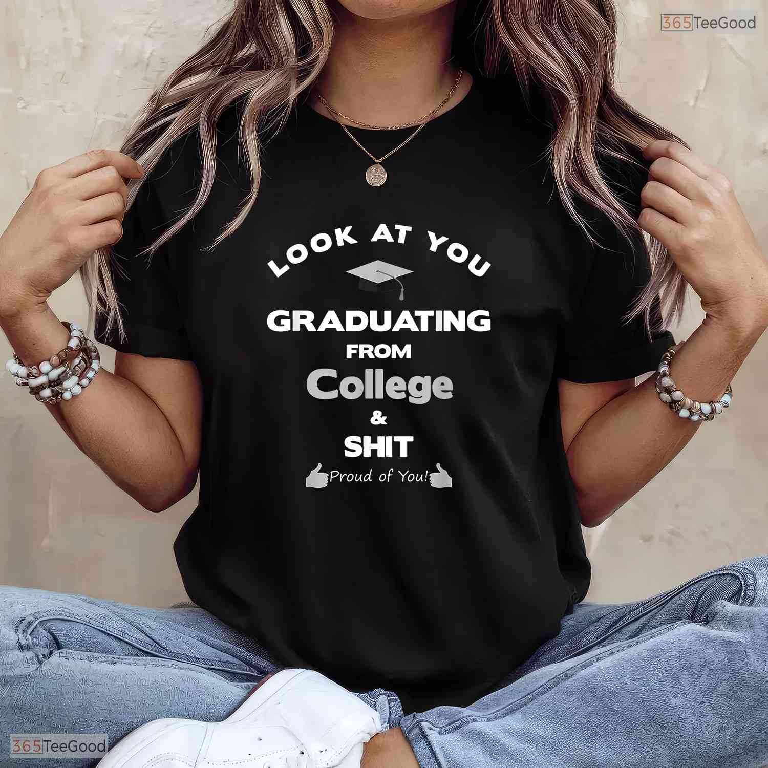 Funny College Graduation Celebration Gifts For Him Her University Degree Alumni T-Shirt