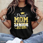 Proud Mom Of A Senior 2026 Class Of 2026 Graduate High School Family Party T-Shirt