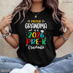 Proud Grandma Of A 2026 Pre-K Graduate Early Childhood Moving Up Ceremony T-Shirt