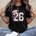 Minimalist Coquette Bow Class Of 2026 Senior Year Graduation Celebration T-Shirt