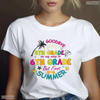 Goodbye 5th Grade Hello Middle School Summer Break Youth Graduation Shirt