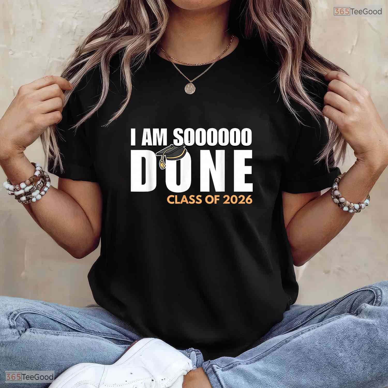 I Am So Done Class Of 2026 Senior Graduate High School Funny Party T-Shirt