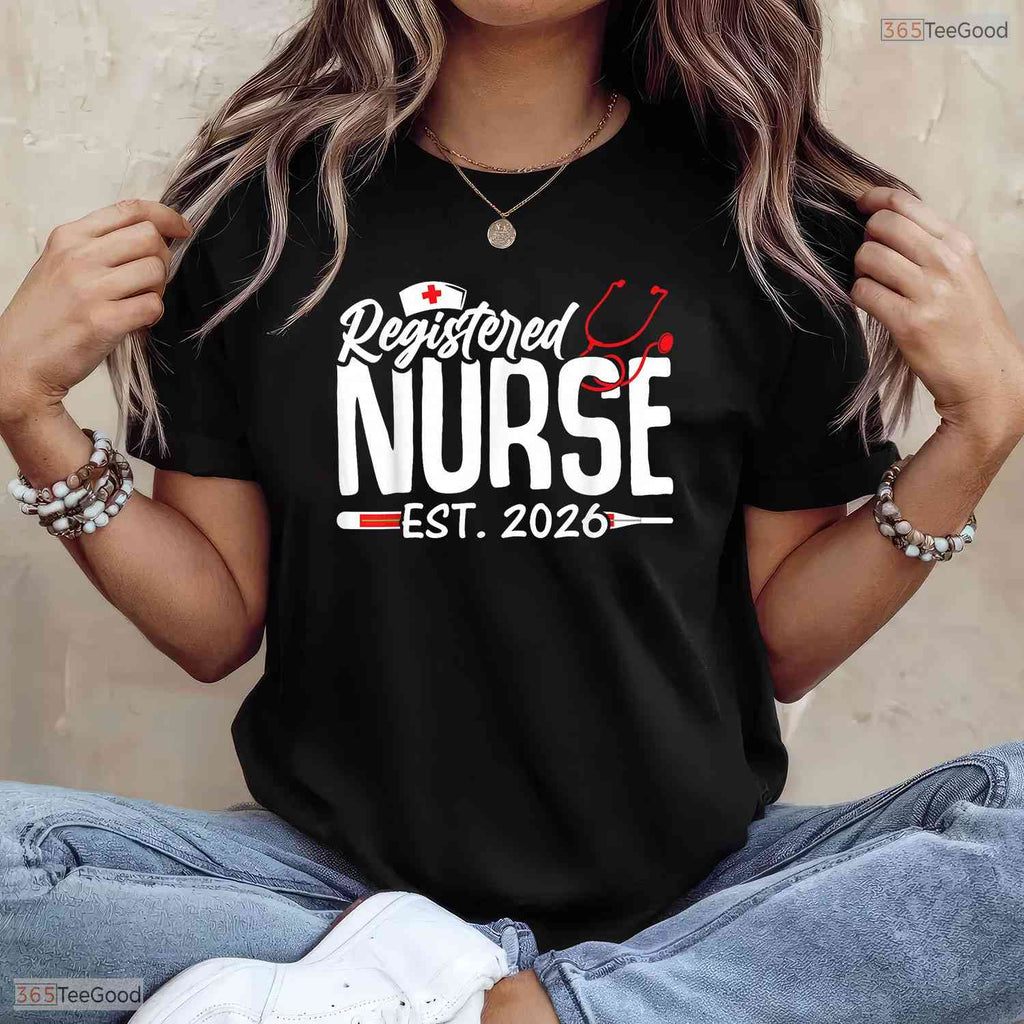 Graduate Registered Nurse Est 2026 Nursing School Medical Degree RN T-Shirt