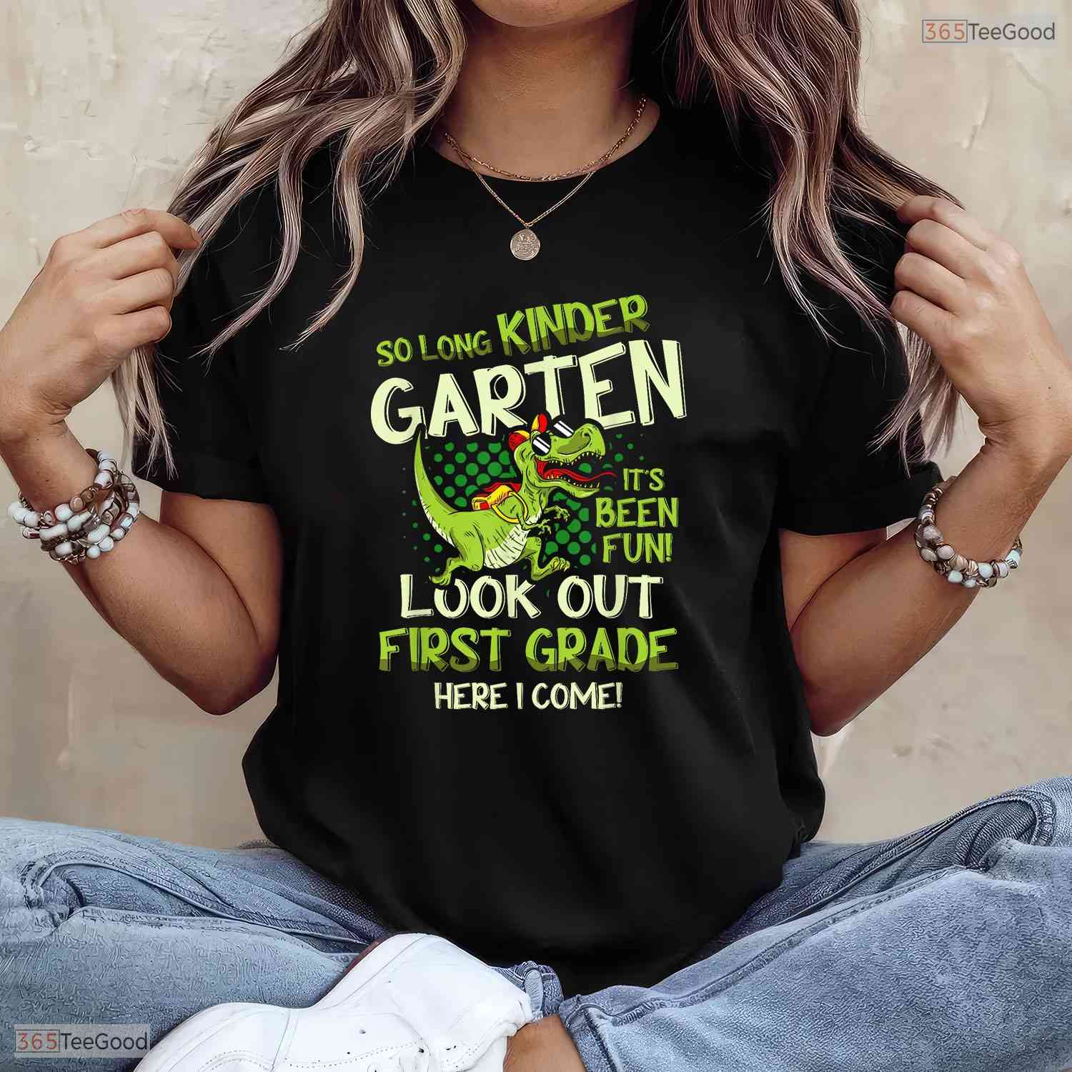 So Long Kindergarten Hello First Grade Youth Moving Up Graduation Ceremony T-Shirt