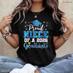 Super Proud Niece Of A 2026 Graduate High School Senior Family Party T-Shirt