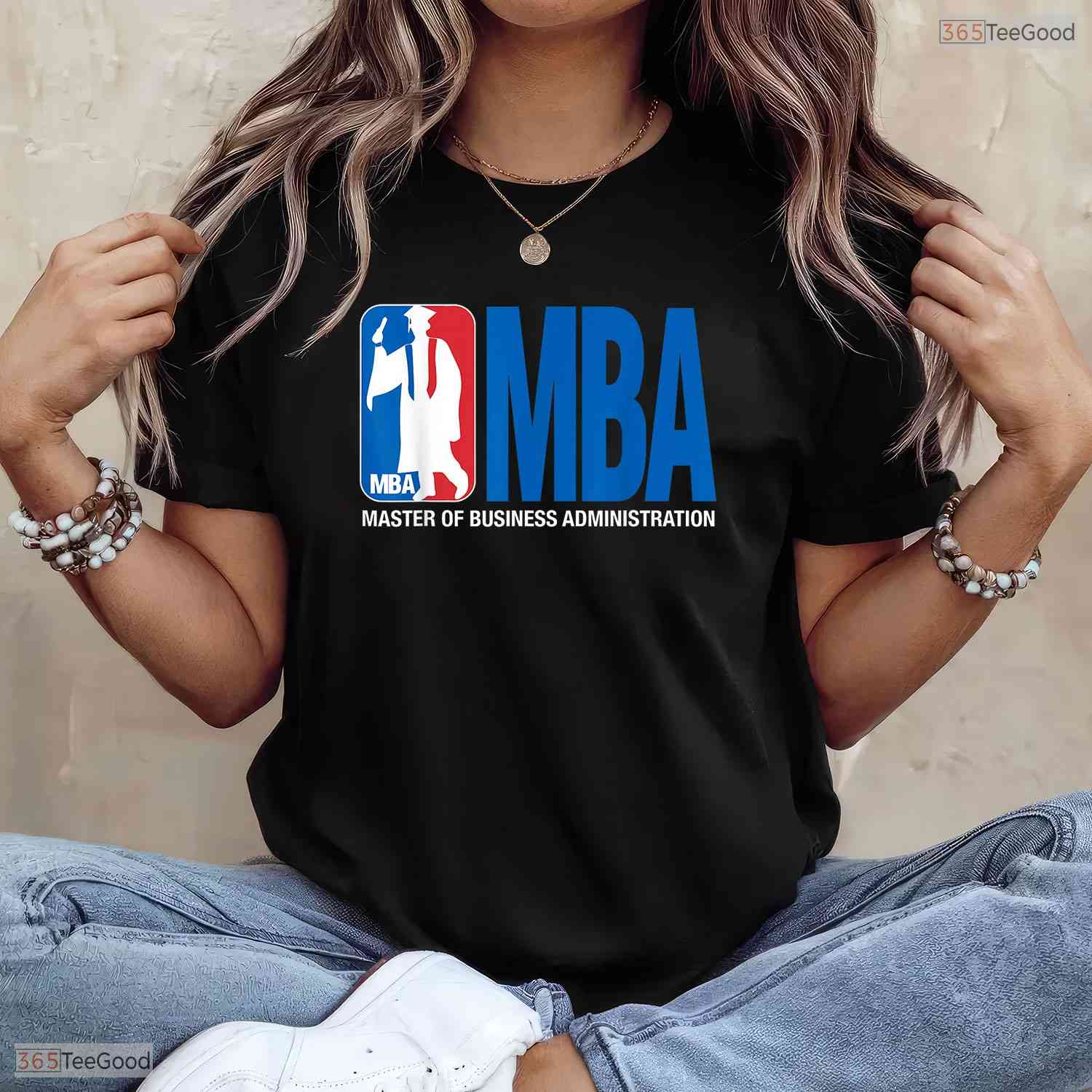 MBA Masters Degree Graduation Funny Basketball Pun University Graduate T-Shirt