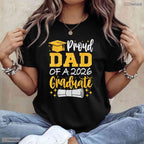 Proud Dad Of A 2026 Graduate High School Senior Class Ceremony Family T-Shirt