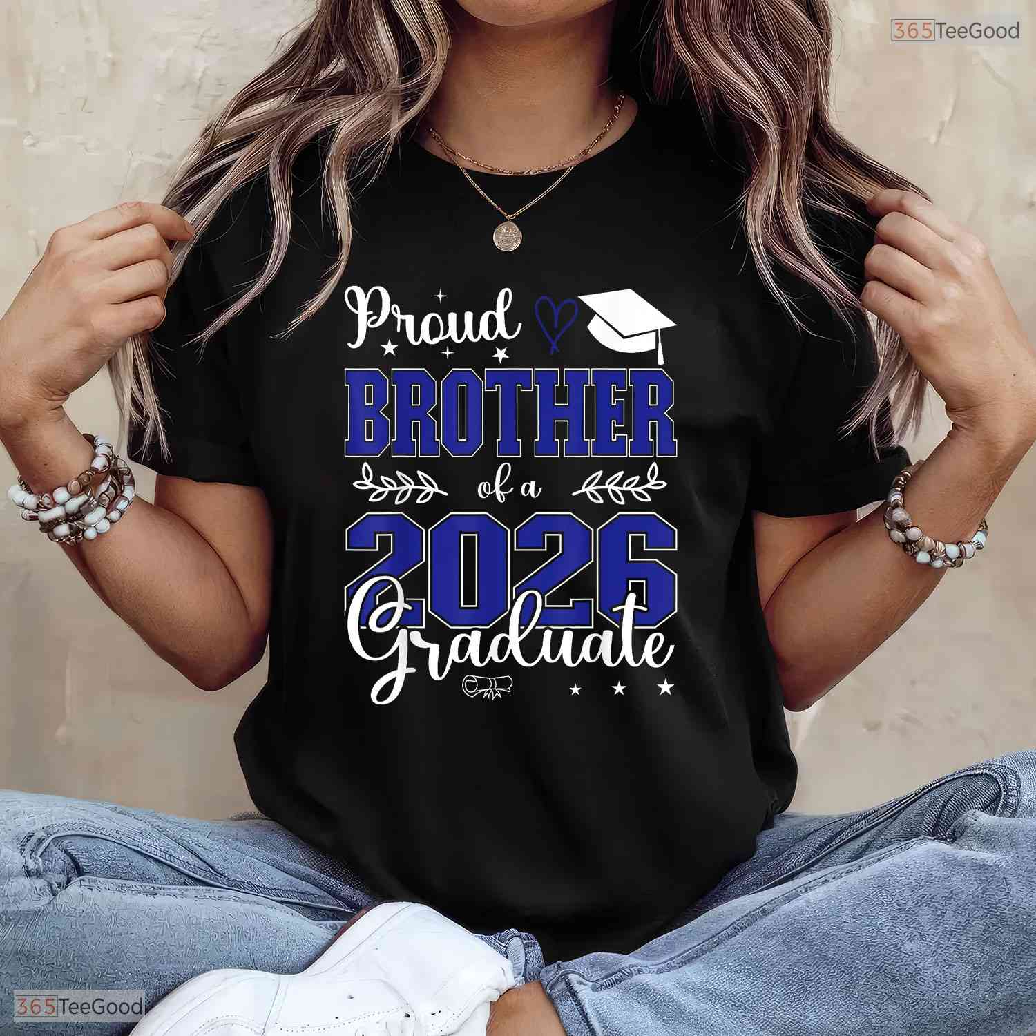Proud Brother Of A Class Of 2026 Graduate Matching Family Party Shirt