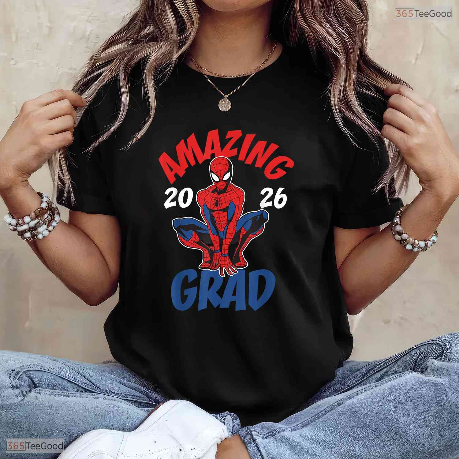 Comic Book Hero Style Amazing Graduation Class Of 2026 Senior Student Party T-Shirt