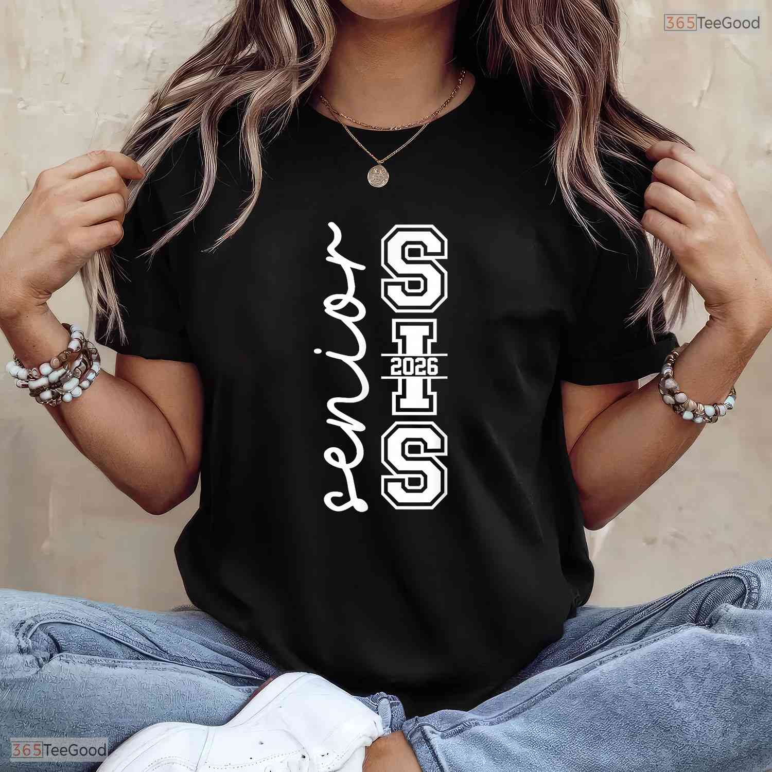 Proud Sister Of A Class Of 2026 Graduate High School Senior Commemorative T-Shirt