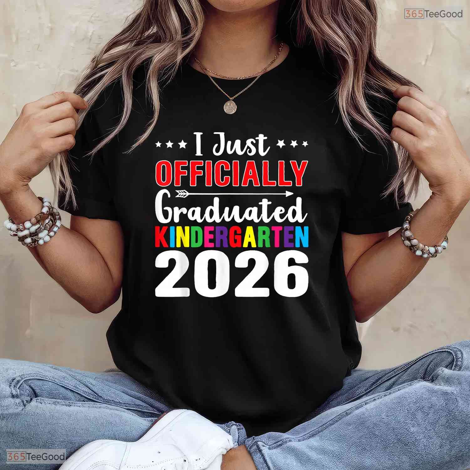 Proudly I Officially Graduated Kindergarten Graduation Class Of 2026 Ceremony T-Shirt