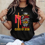 Joshua 1 9 Bible Verse Class Of 2026 Christian High School Graduation T-Shirt