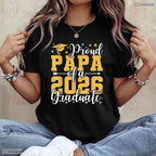 Proud Papa Of A 2026 Graduate High School Senior Dad Matching Family T-Shirt