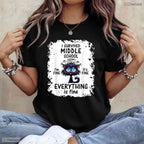 Funny I Survived Middle School Graduation Class Of 2026 Student Commemorative T-Shirt