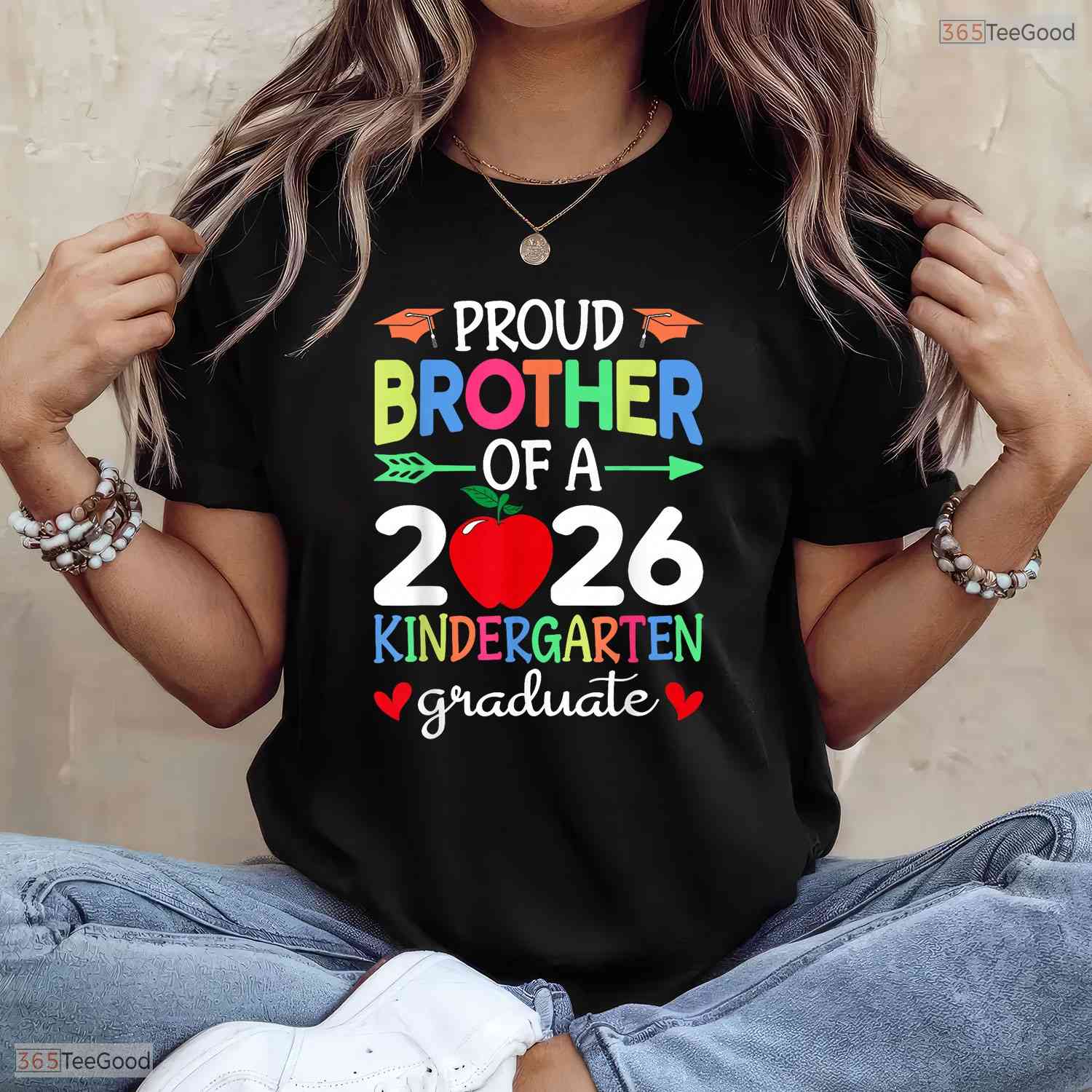 Proud Brother Of A 2026 Kindergarten Graduate Early Childhood Moving Up Ceremony Shirt