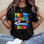 Awesome Preschool Graduation 2026 Pre-K Graduate Kids Boys And Girls Party T-Shirt