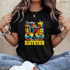 Fun Goodbye Kindergarten First Summer Graduation Last Day Of School Boys T-Shirt