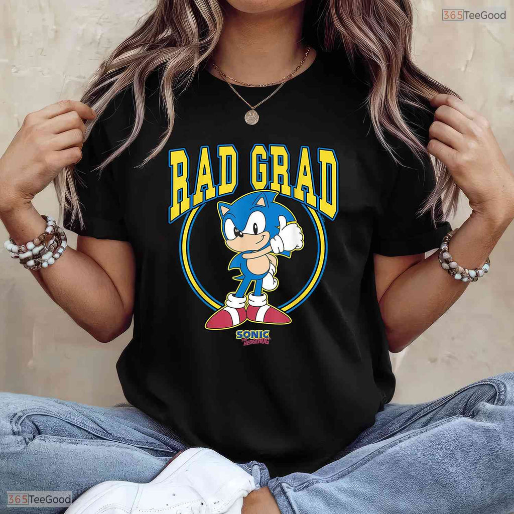 Awesome Fast Blue Gamer Character Rad Grad Thumbs Up Graduation Boys T-Shirt